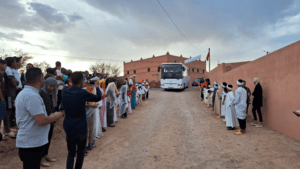 arrivée du véhicule Bacqueyrisses au Maroc